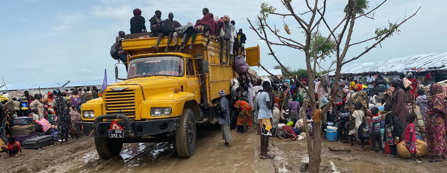 Thousands of displaced people are arriving in Renk.