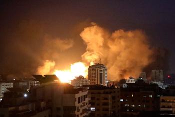Missile attacks on Gaza are continuing (file).