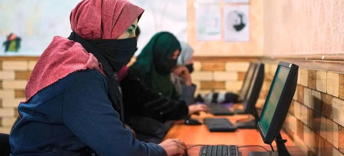 Women entrepreneurs in Parwan province, eastern Afghanistan, participate in a business development training session.