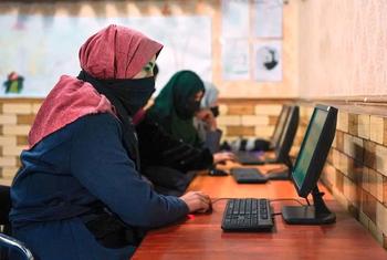 Women entrepreneurs in Parwan province, eastern Afghanistan, participate in a business development training session. Women entrepreneurs in Parwan province, eastern Afghanistan, participate in a business development training session.