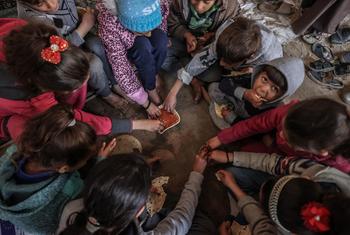 امدادی اداروں کی طرف سے ملنے والی خوراک کی مقدار کم جبکہ ضرورت مند زیادہ ہیں (فائل فوٹو)۔