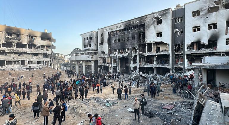 The Al Shifa hospital, one of the largest health facilities in Gaza, has been destroyed.