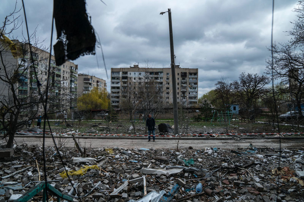 Much of Kupiansk in Kharkiv Region lies in ruins following attacks earlier in the year.