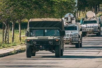 The UN peacekeeping mission in Lebanon patrols the Blue Line with the Lebanese army.