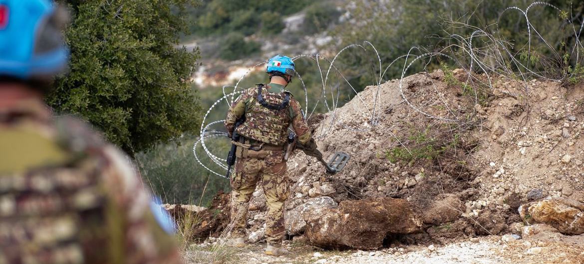 Des Casques bleus de la FINUL en patrouille au Liban (photo d'archives).