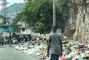 Escena cotidiana de Port-au-Prince, la capitalde Haití.