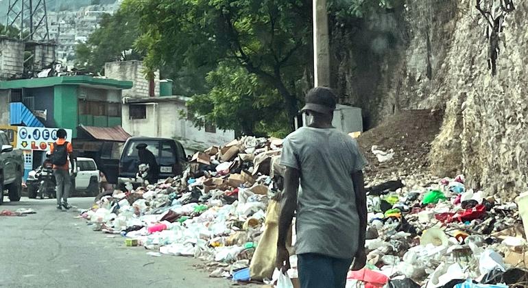 Escena cotidiana de Port-au-Prince, la capitalde Haití.