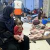 People seek refuge in the Al-Quds hospital in Gaza. (file)