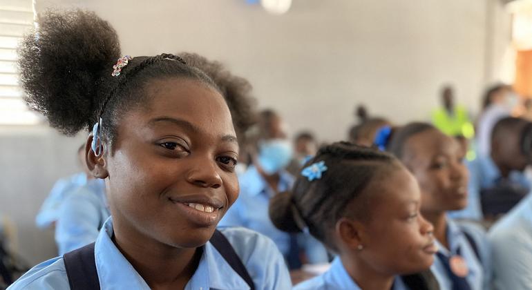 Students go back to Haitian school three years after gang attack