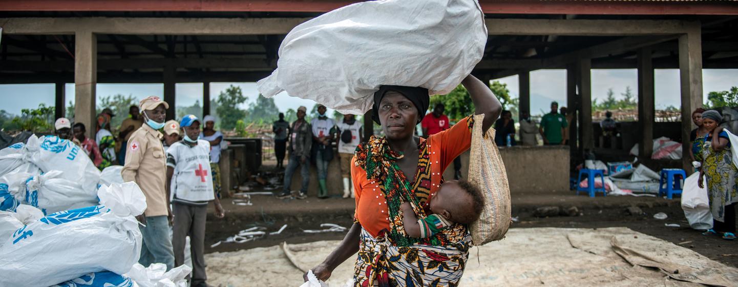 L'ONU continue de fournir une aide humanitaire aux personnes déplacées par les affrontements armés dans la province du Nord-Kivu, dans l'est de la RDC.