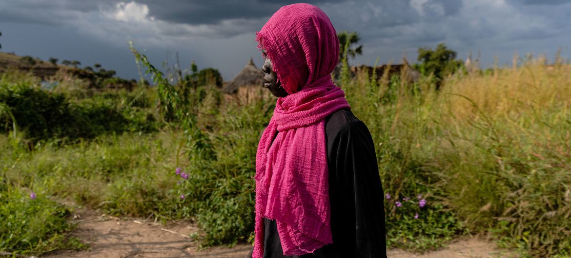 A young woman walks through  Kadugli town, South Kordofan state of Sudan, where sexual abuse is 'rampant', rights investigators said.