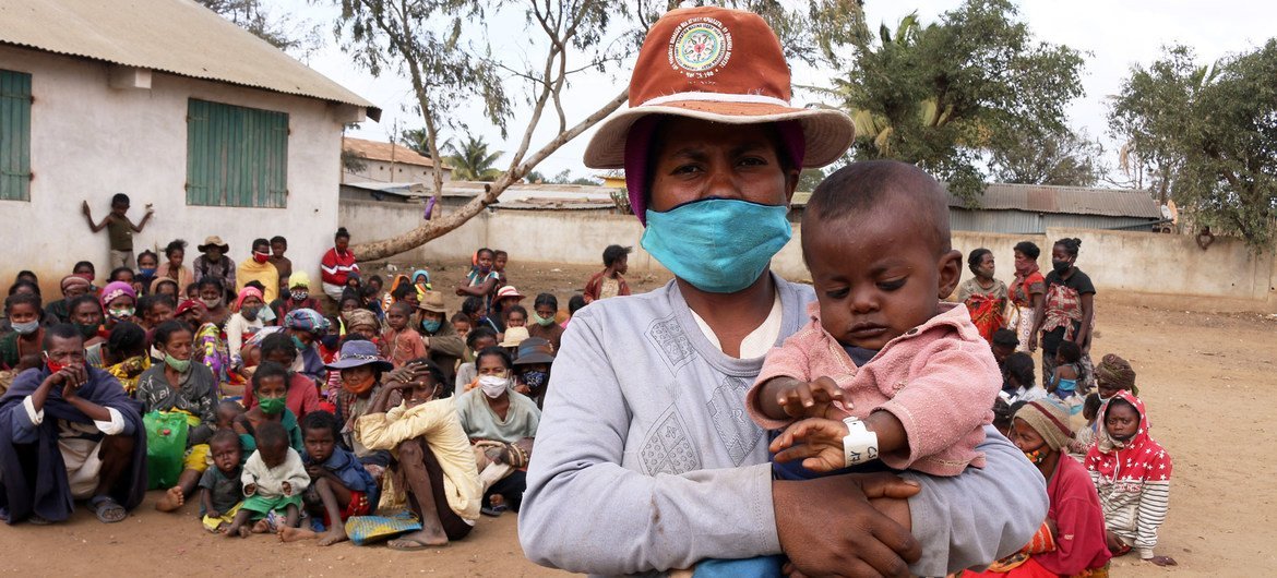 Many children successful  the southbound  of Madagascar are suffering from malnutrition.