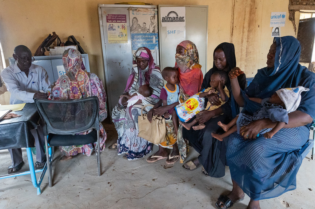 A UNICEF-supported clinic in war-torn Sudan, where children suffering from severe malnutrition receive treatment and lifesaving care.