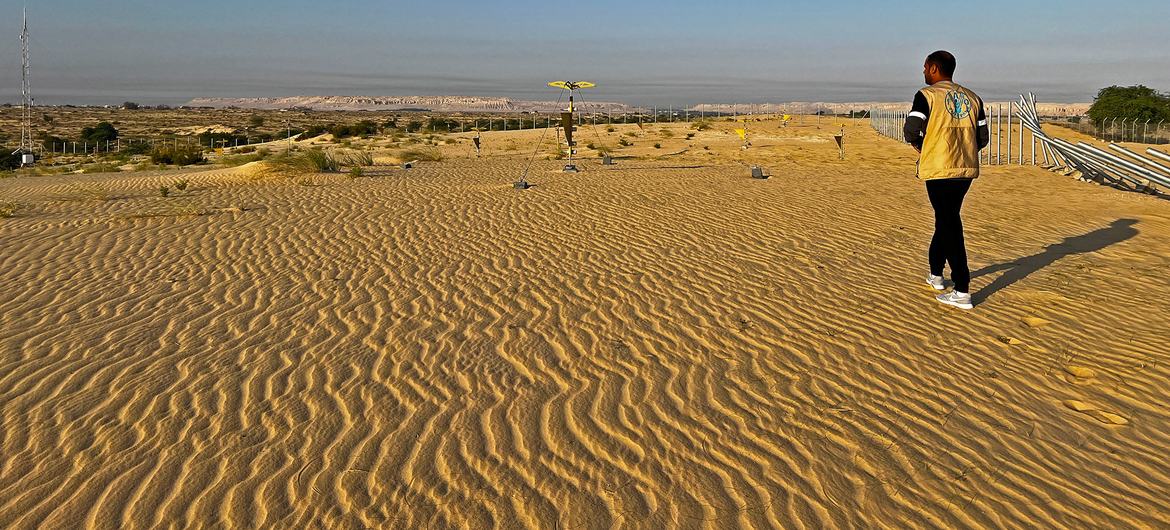 Climate change is contributing to increased sand movements in Saudi Arabia.