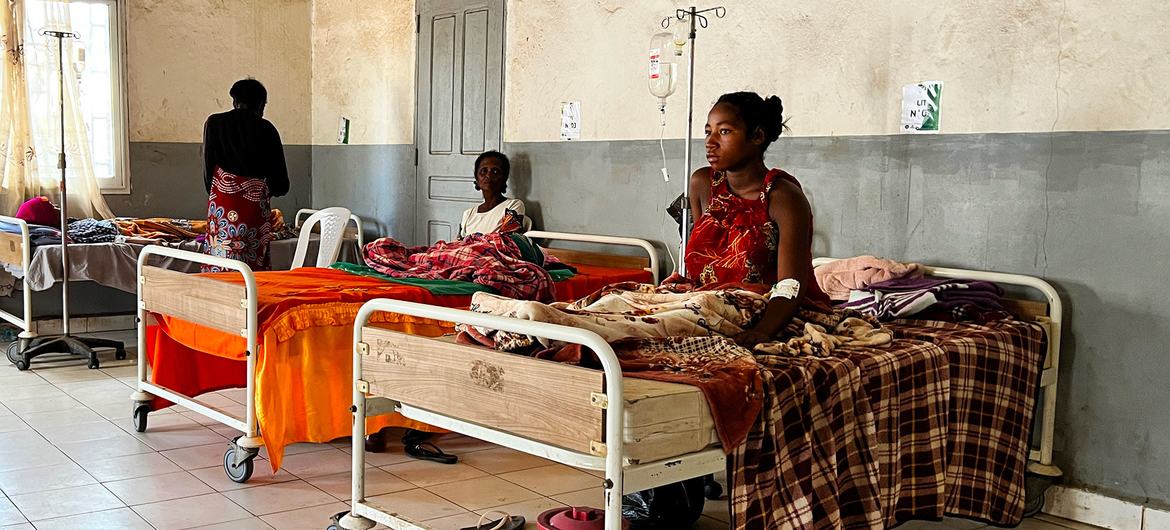 Young mothers recover in the maternity ward of the Androy Regional Referral Hospital .