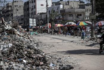Разрушения в секторе Газа.