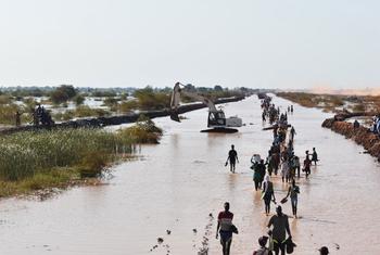 Região de Unity, Sudão do Sul, enfrentou em dezembro as piores cheias em 60 anos. 