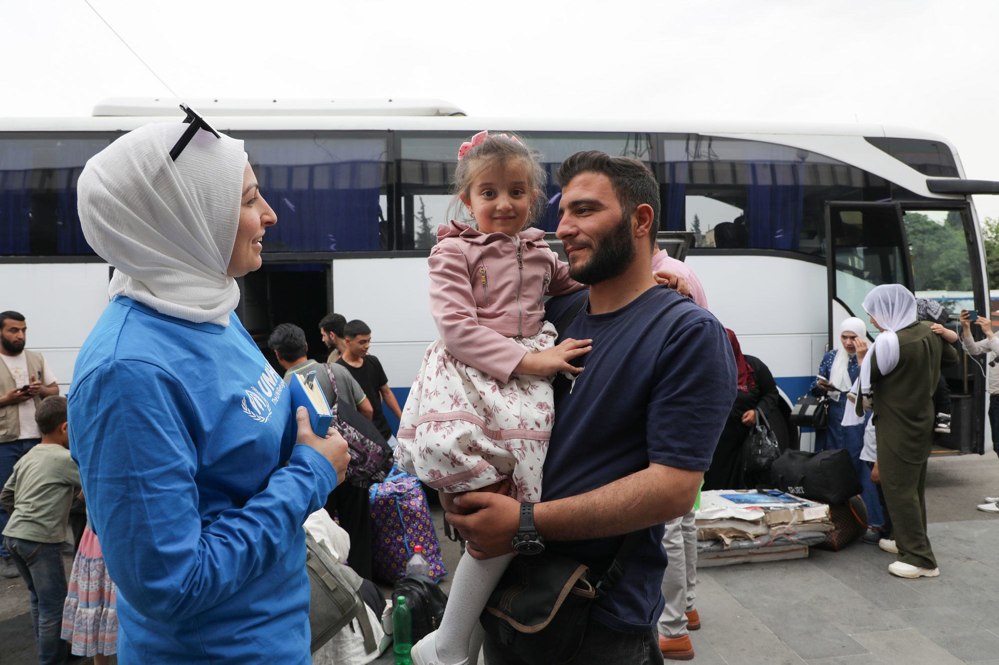 L'ONU soutient les réfugiés syriens qui rentrent chez eux depuis la Jordanie.