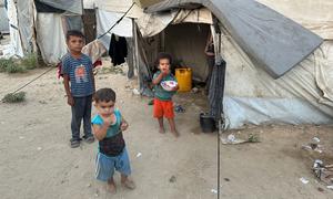 Children in Gaza are living in often unsanitary conditions.