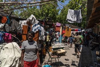 Displaced women and children are now living in a school in  Port-au-Prince after fleeing their homes during gang attacks.