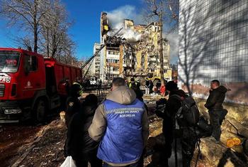 Humanitarian organizations support people affected by deadly overnight attacks in Ternopil in western Ukraine.