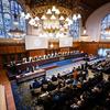 La sala de vistas de la Corte Internacional de Justicia al inicio de las audiencias sobre las obligaciones de los Estados respecto al cambio climático.