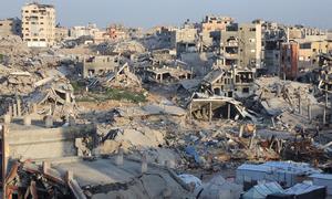 Gaza was heavily bombed during 15 months of war.