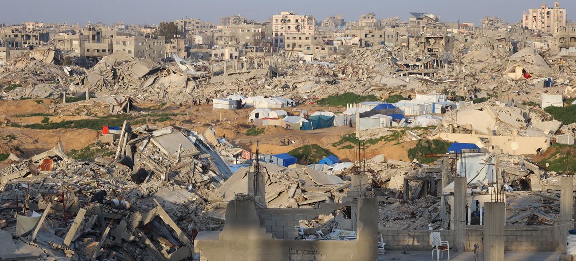 Large parts of Gaza have been reduced to rubble.