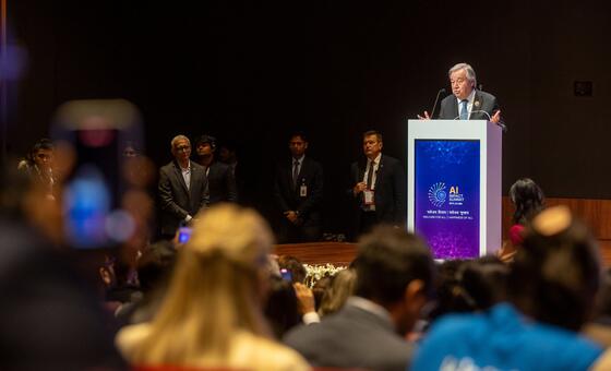 UN chief, António Guterres, talks about science-led governance for AI at the AI Impact Summit in New Delhi.