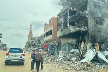 Хан-Юнис, на юге сектора Газа, практически полностью разрушен.