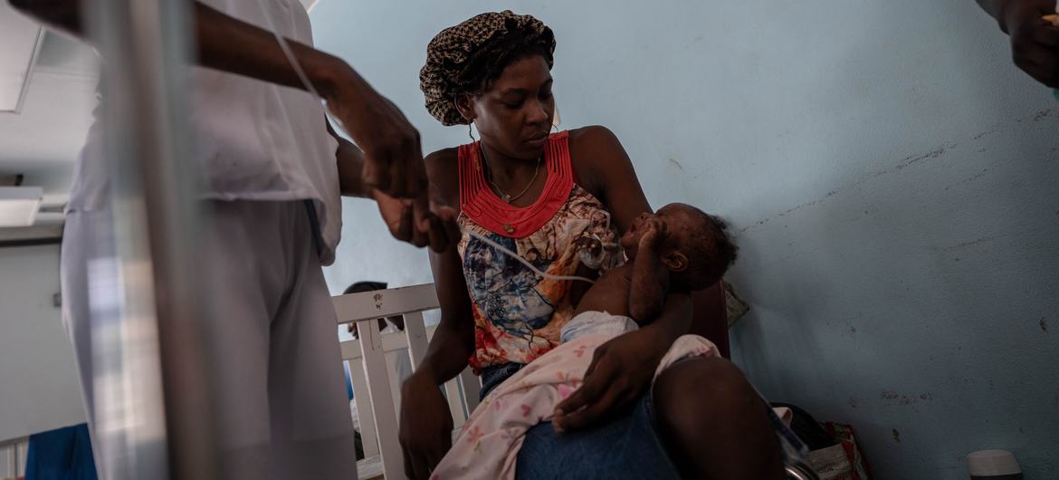 La admisión de niños desnutridos se ha triplicado en el hospital universitario Justinien de Cap Haitien, en Haití.