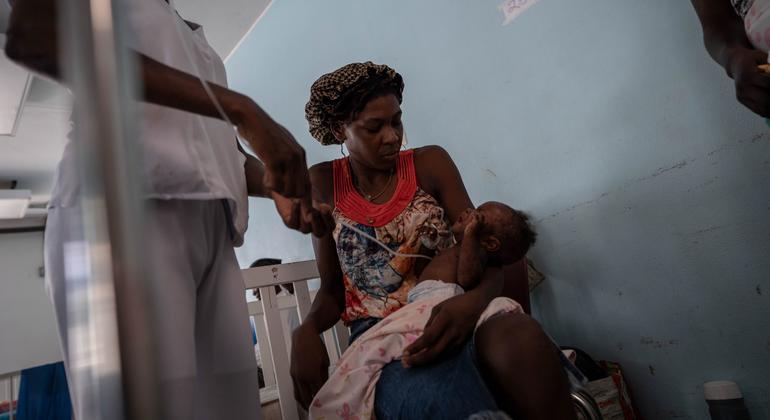 L’hôpital universitaire Justinien du Cap-Haïtien a récemment vu le nombre d’enfants hospitalisés pour malnutrition tripler.