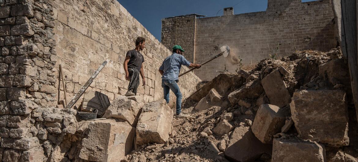 First Person: Syrians lead efforts to clear rubble and rebuild lives