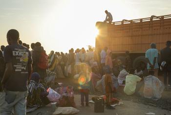 Des réfugiés du Soudan arrivent à Renk, au Soudan du Sud.