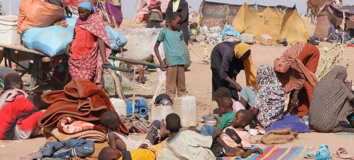 Families that fled fighting in Zamzam and El Fasher in North Darfur, seek refuge in Tawila. Families that fled fighting in Zamzam and El Fasher in North Darfur, seek refuge in Tawila.