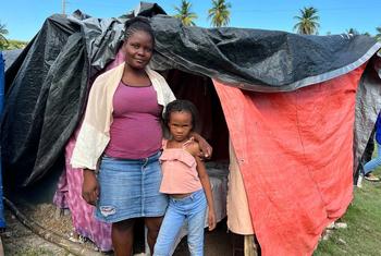 这位流离失所的海地妇女普莱西蒙德·米劳尔（Plaisimond Milaure）想尽快回家。