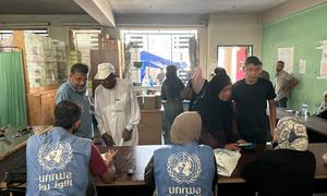 Los equipos de UNRWA en la ciudad de Gaza continúan proporcionando servicios médicos.