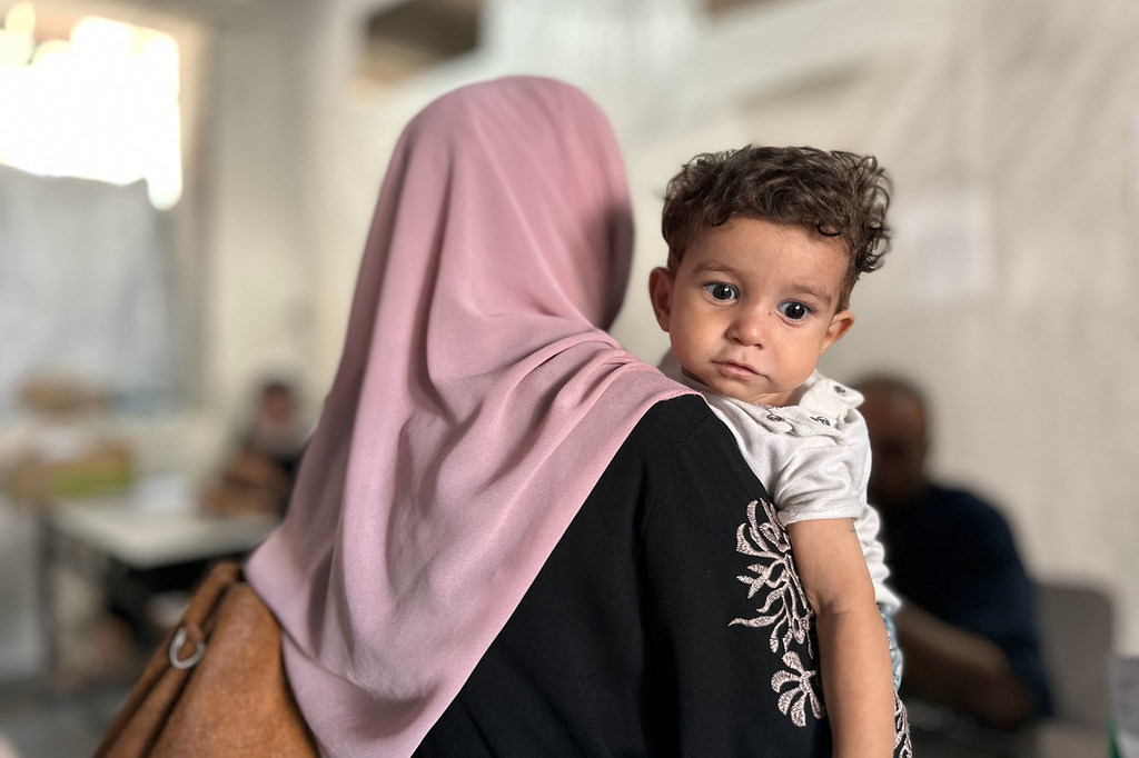 À Gaza, un nombre croissant d'enfants est affecté par la malnutrition.