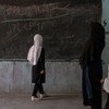 Students in grades 1 to 6 have restarted school in Herat, Afgahnistan, but girls in grades 7-12 have not been attending classes.  