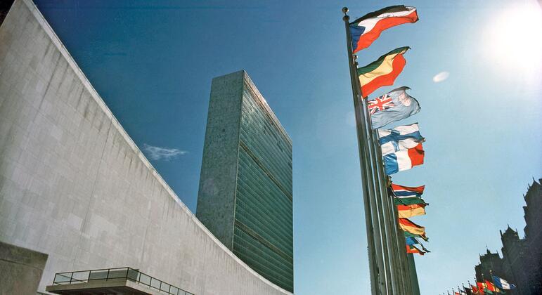 Здание штаб-квартиры ООН в Нью-Йорке.