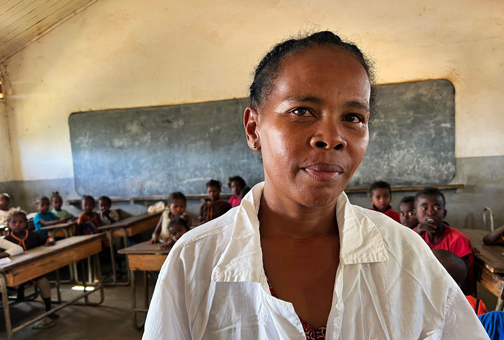 Emma Razanaparany est directrice de l'école primaire Beabo à Ambovombe.