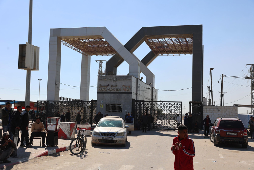 Le passage de Rafah, à la frontière entre l'Égypte et la bande de Gaza.