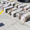 Cocaine seizure in the Port of Kingston, Jamaica, in March 2023.