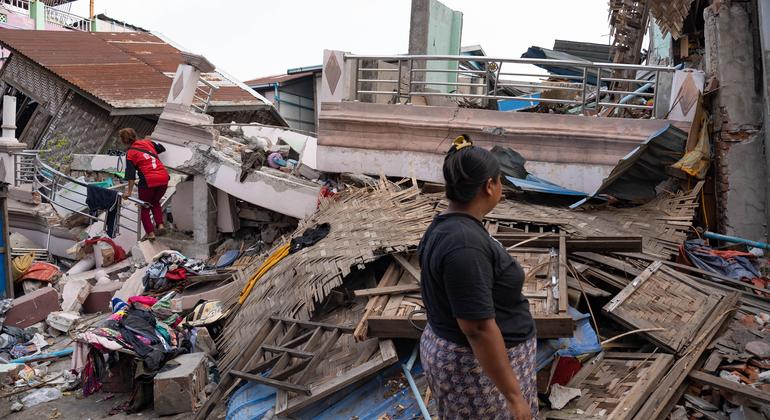The UN residence is working to build houses and buildings in Myanmar, which has a less effect on the earthquake. The UN residence is working to build houses and buildings in Myanmar, which has a less effect on the earthquake.