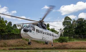 UN staff move around Haiti on helicopters due to the lack of security on the ground.