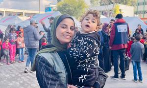 Sarah Al Shamali works with a local non-governmental organization, Sharek Youth Forum, in Gaza.