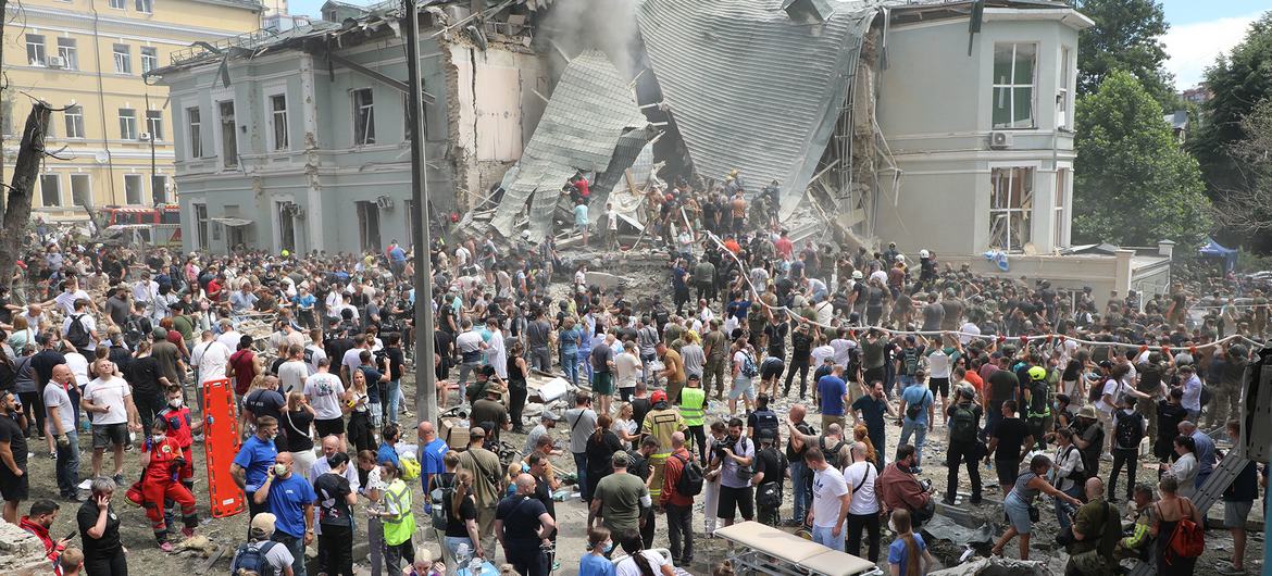 Ukraine's largest pediatric health centre, Okhmatdyt Children's Hospital in Kyiv, was hit on 8 July 2024 in one of the worst missile attacks on the country. Ukraine's largest pediatric health centre, Okhmatdyt Children's Hospital in Kyiv, was hit on 8 July 2024 in one of the worst missile attacks on the country.