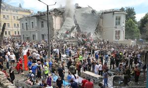 El centro de salud pediátrico más grande de Ucrania, el Hospital Infantil Okhmatdyt de Kiev, fue alcanzado el 8 de julio de 2024 en uno de los peores ataques con misiles que ha sufrido el país.