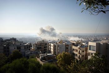 2024 年 11 月中旬，黎巴嫩贝鲁特的一处居民区被一枚导弹击中。