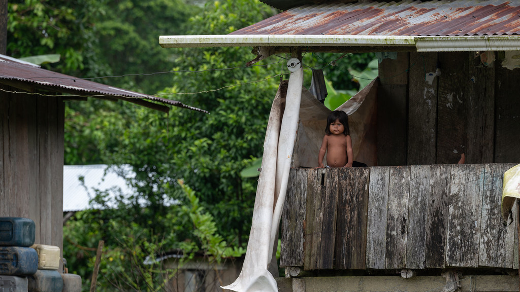 Una niña de la comunidad Litoral del San Juan, Colombia.